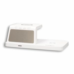 Reloj Despertador De Carga Inalámbrica CHA-CX5278WH CHARGE WORXS 15 W