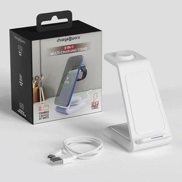 Soporte De Carga Múltiple 3 en 1 CHARGE WORX 15 W - Imagen 3
