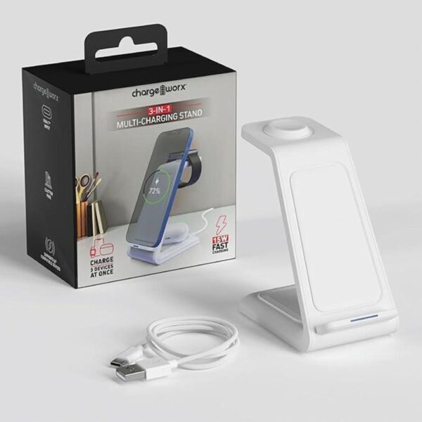 Soporte De Carga Múltiple 3 en 1 CHARGE WORX 15 W - Imagen 3