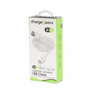 Cable Usb-C A Usb-A Blanco CHARGE WORXS Unidad