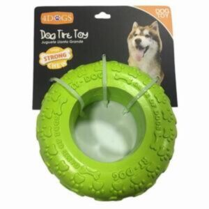Juguete Para Mascota Diseño Llanta Verde PRIME PET Unidad