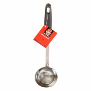 Cucharon Sopero Metal Mango Negro HOME ESSENTIALS Unidad