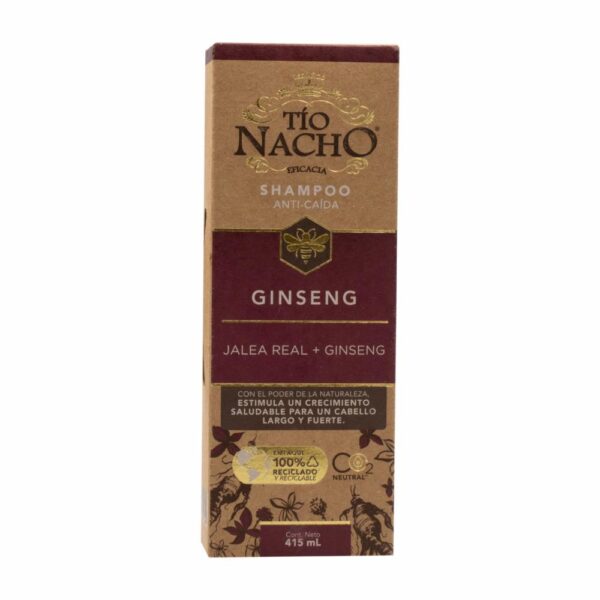 Shampoo De Cabello Con Jalea Real Y Ginseng TIO NACHO 415 Ml - Imagen 3