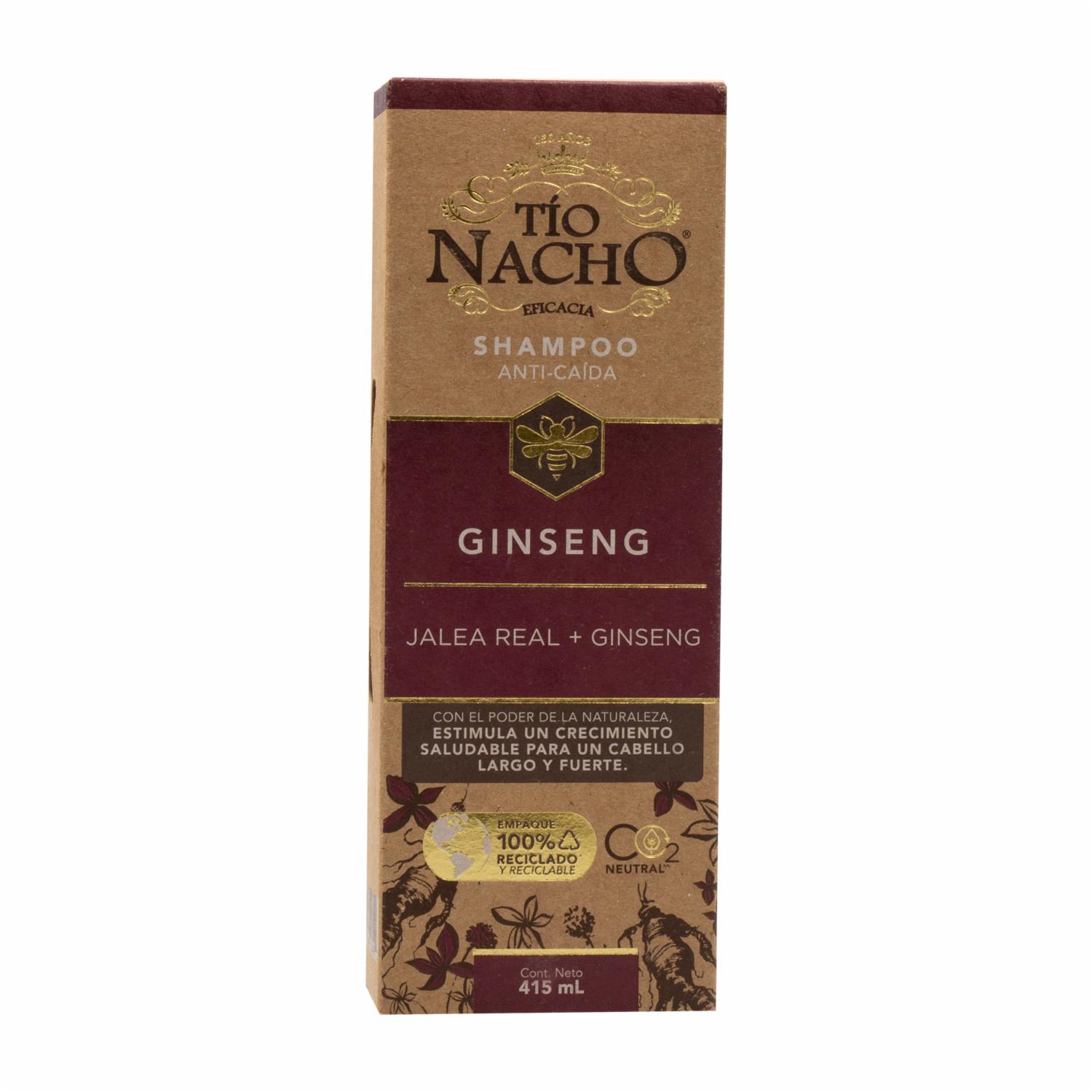 Shampoo De Cabello Con Jalea Real Y Ginseng TÍO NACHO 415 Ml - Imagen 3