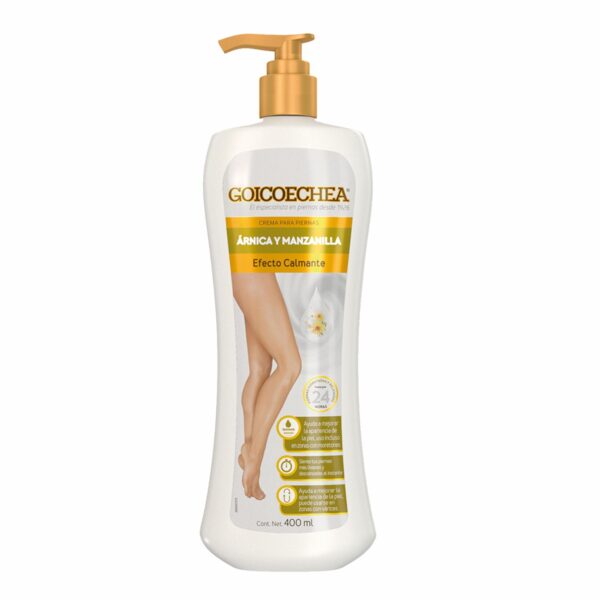Crema Para Piernas Efecto Calmante Con Arnicay Y Manzanilla GOICOECHEA 400 Ml