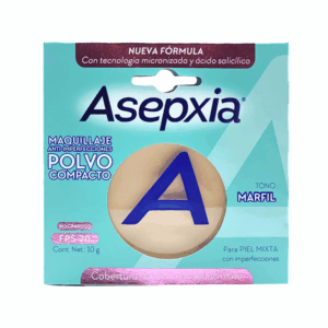 Polvo Compacto Anti-Imperfecciones  Tono Claro Mate ASEPXIA 10 G