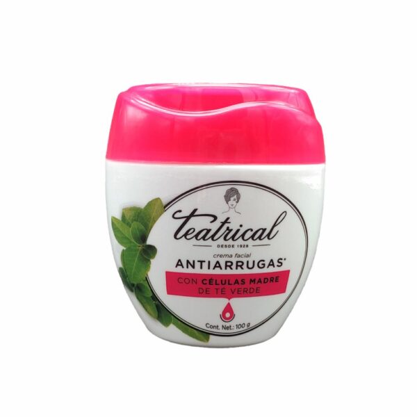 Crema Facial Antiarrugas Células Madre De Té Verde TEATRICAL 100 G