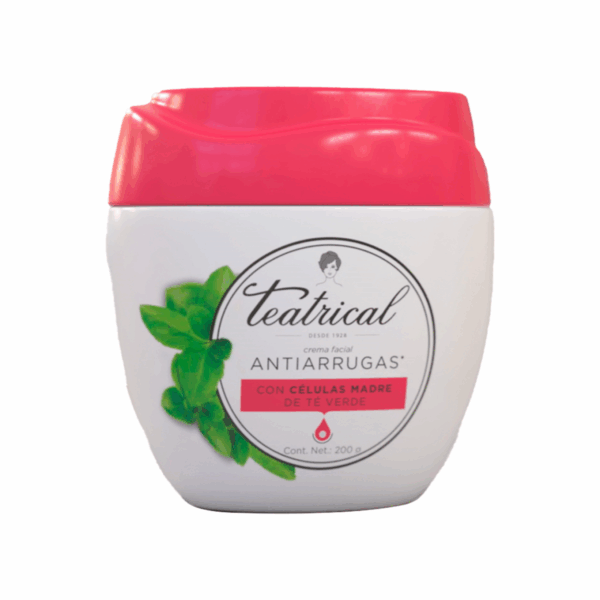 Crema Facial Antiarrugas Células Madre De Té Verde TEATRICAL 200 G - Imagen 2