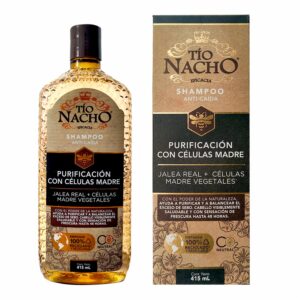 Shampoo Para Cabello Purificación Con Células Madre Y Jalea Real TÍO NACHO 415 Ml