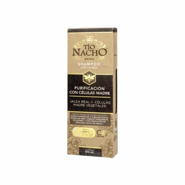 Shampoo Para Cabello Purificación Con Células Madre Y Jalea Real TÍO NACHO 415 Ml - Imagen 3