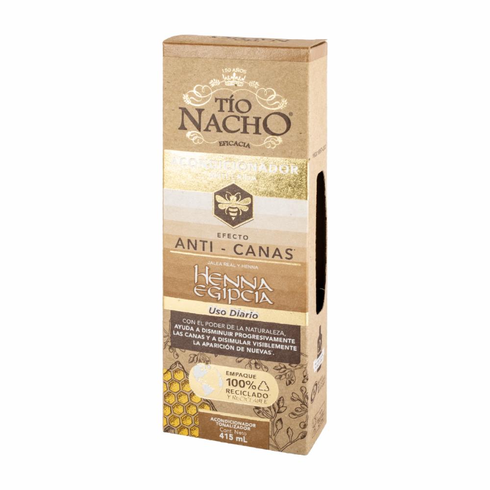 Acondicionador De Cabello Efecto Anti Canas Sustentable Henna Egipcia TÍO NACHO 415 Ml - Imagen 3