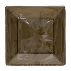 Platos 7" De Plástico Cuadrado X Dorado COLTOYS X 10 Uds