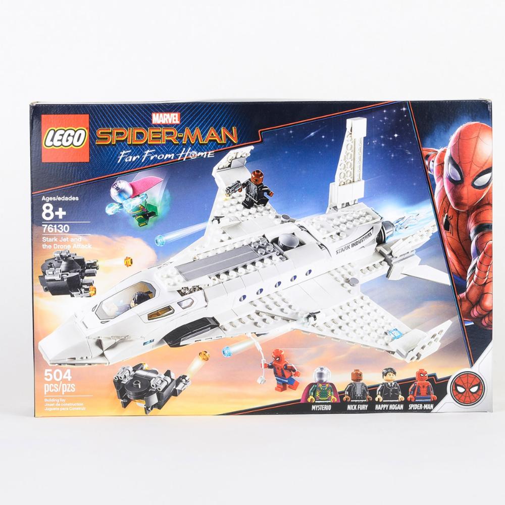 Bloques De Armar Stark Jet Y El Ataque Con Drones LEGO MARVEL 504 Piezas