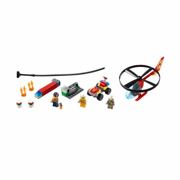 Bloques De Armar Helicóptero De Bomberos LEGO CITY 93 Piezas - Imagen 2
