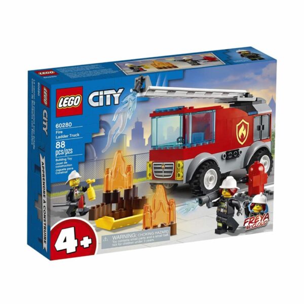 Bloques De Armar Camión De Bomberos Con Escalera LEGO CITY 88 Piezas