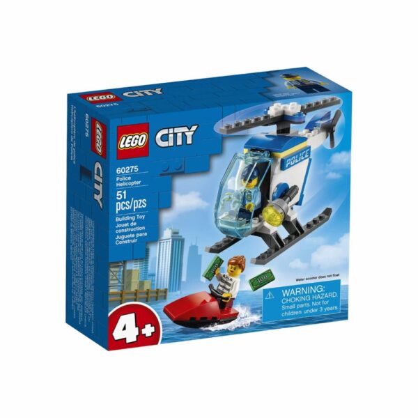 Bloques De Armar Helicóptero Policía LEGO CITY 51 Piezas
