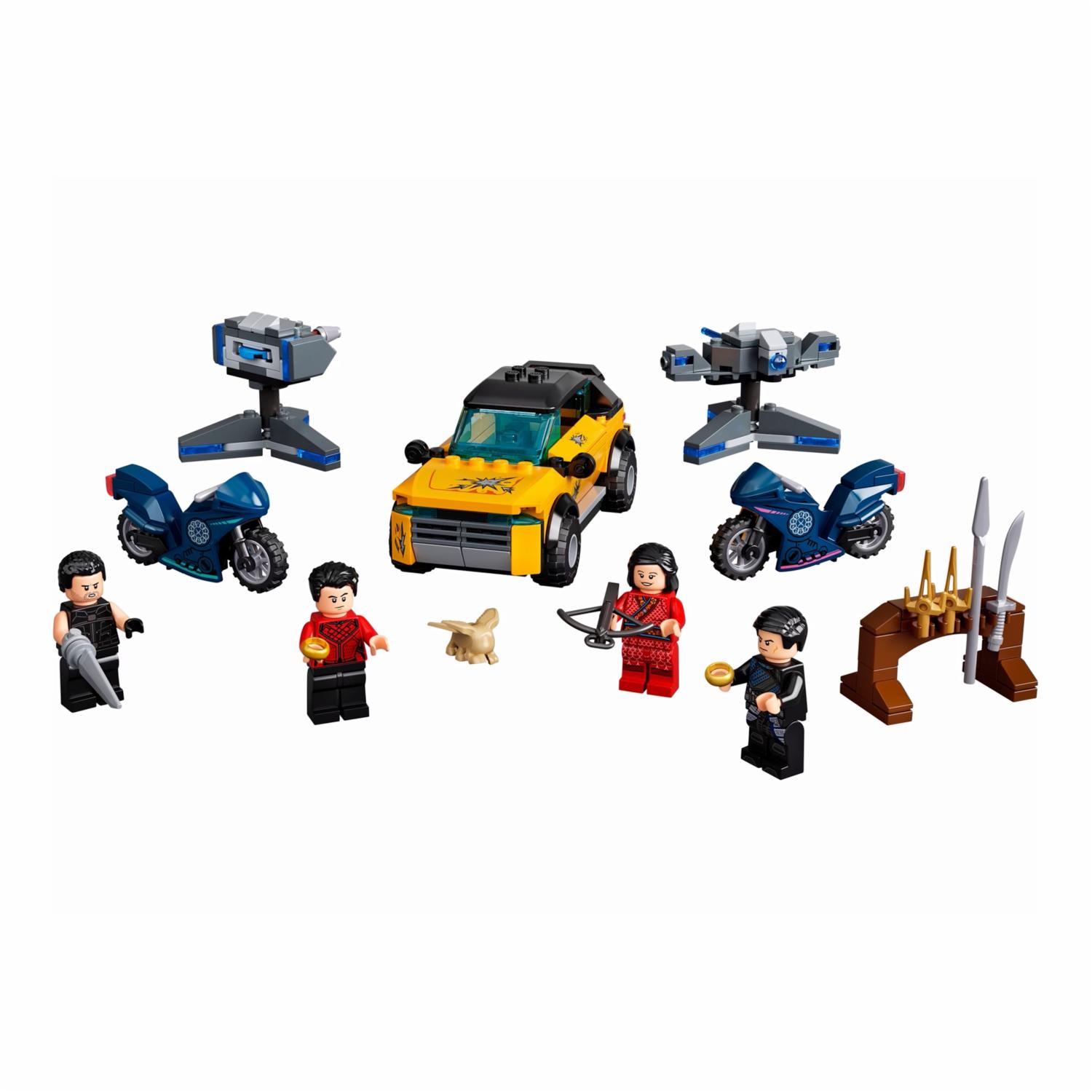 Bloques De Armar Escape De Los 10 Anillos LEGO SHANG CHI 321 Piezas - Imagen 2