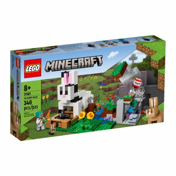 Bloques De Armar El Rancho Conejo LEGO MINECRAFT 340 Piezas