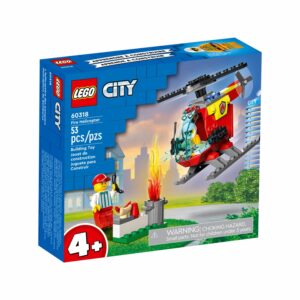 Bloques De Armar Helicóptero De Bomberos LEGO CITY 53 Piezas