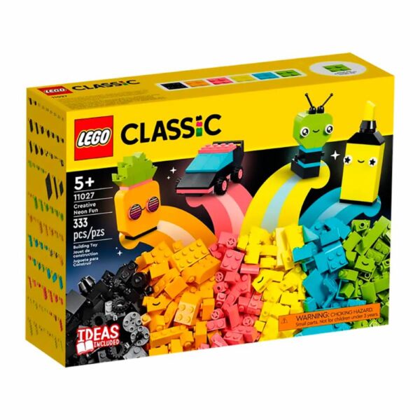 Bloques De Armar Diversión Creativa De Neón LEGO CLASSIC 333 Piezas