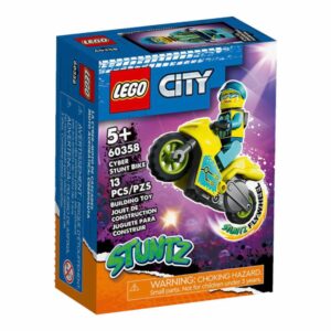 Bloques De Armar Moto Acrobática Cibernética LEGO CITY 13 Piezas
