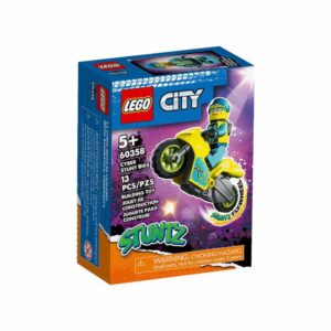 Bloques De Armar Moto Acrobática Cibernética LEGO CITY 13 Piezas