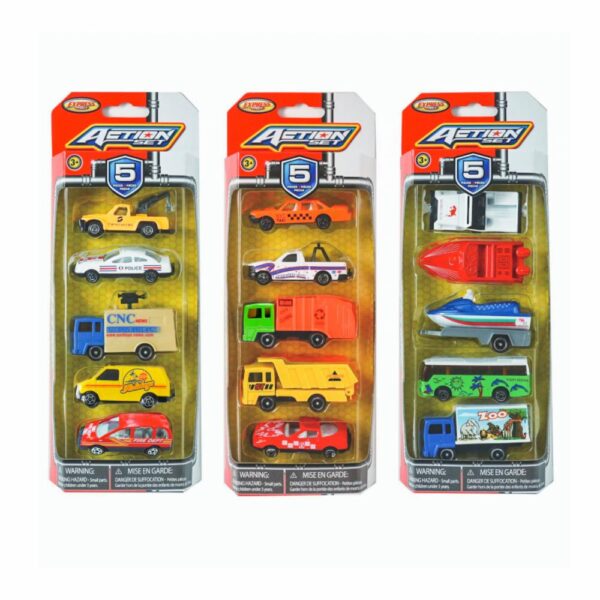 Set De Carros SUNTOYS Incluye 5 Carros