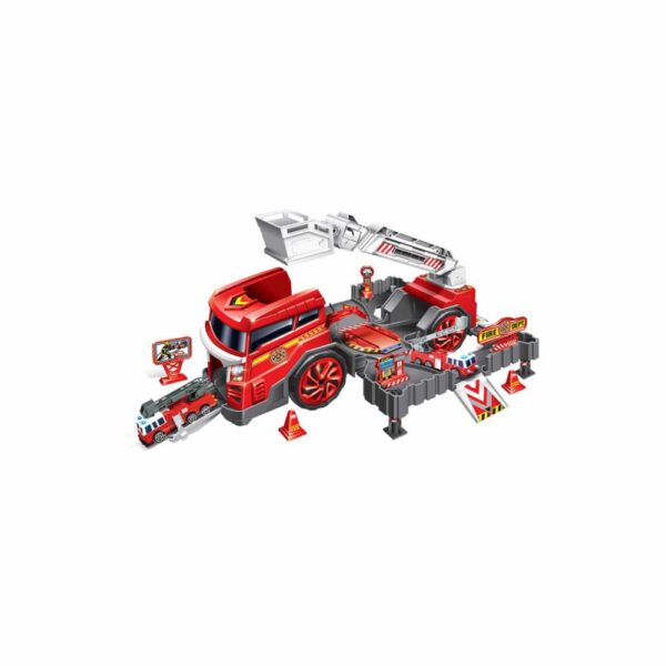 Camión De Bomberos EXPRESS WHEELS Transformable - Imagen 2