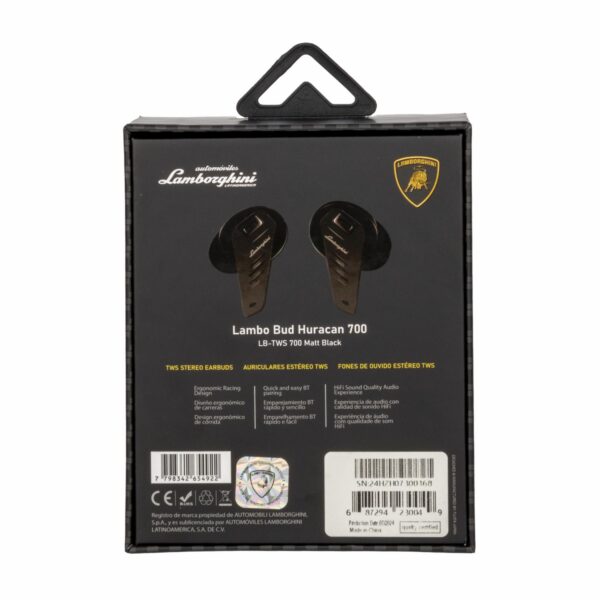 Audífonos Bud Huracán LB-TWS 700 LAMBORGHINI Bluetooth - Imagen 3