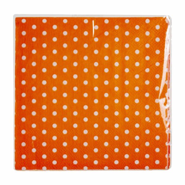 Servilleta Puntos Naranja IMPOR.CUMPLEAÑOS X20 Uds