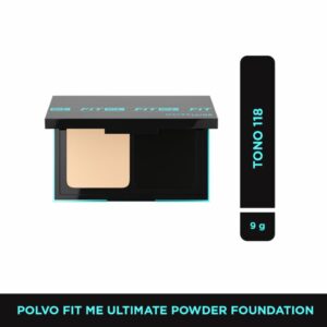 Polvo Compacto Fit Me Ultimate Tono 118 Light Beige MAYBELLINE NEW YORK