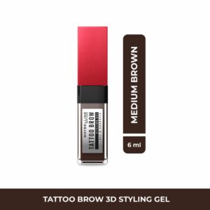 Gel Para Cejas Tatto Brown 3D Styling Tono Medium Brown MAYBELLINE NEW YORK 6 Ml