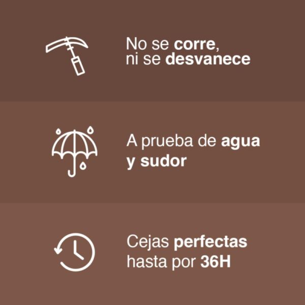 Máscara De Cejas Tatto Brown 3D Styling Tono Warm Brown MAYBELLINE L´ORÉAL 6 Ml - Imagen 4