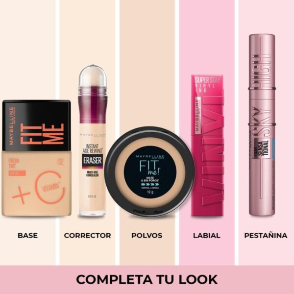 Base De Maquillaje Líquida Fit Me Fresh Tint Con Vitamina C Fps 50 Tono 02 As MAYBELLINE NEW YORK - Imagen 8
