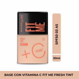 Base De Maquillaje Líquida Fit Me Fresh Tint Con Vitamina C Fps 50 Tono 03 As MAYBELLINE L´ORÉAL