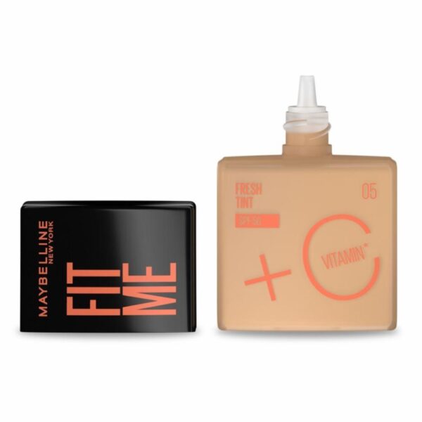Base De Maquillaje Líquida Fit Me Fresh Tint Con Vitamina C Fps 50 Tono 05 As MAYBELLINE NEW YORK - Imagen 2