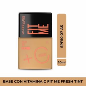 Base De Maquillaje Líquida Fit Me Fresh Tint Con Vitamina C Fps 50 Tono 07 As MAYBELLINE L´ORÉAL