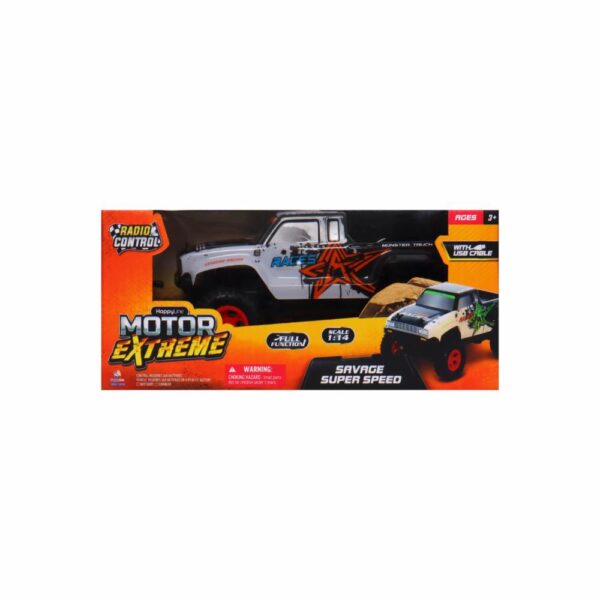 Vehículo R/c 1:14 Savage Super Speed MOTOR EXTREME Usa Pilas AA x 7