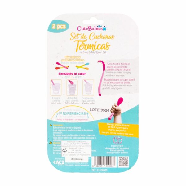 Set De Cucharas Térmicas Infantiles CUTE BABIES Unidad - Imagen 2