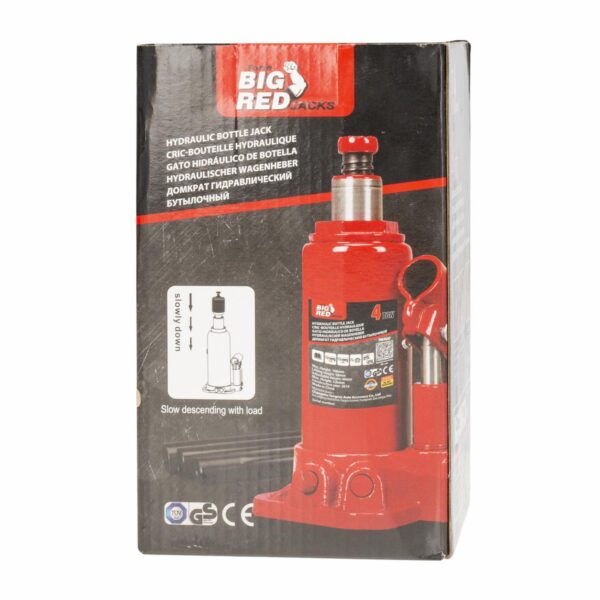 Gata Hidráulica Tipo Botella Para Vehículo BIG RED 4 Toneladas - Imagen 5