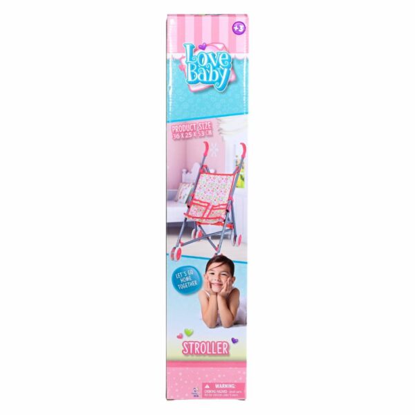 Coche De Paseo Para Muñeca LOVE BABY Plegable