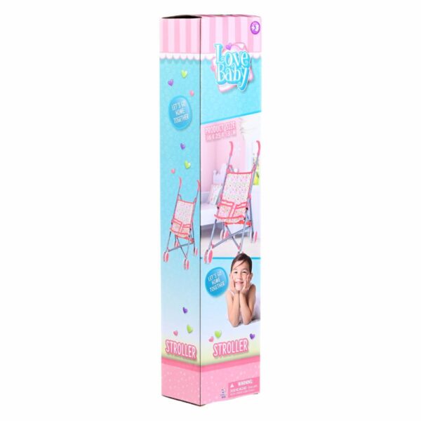 Coche De Paseo Para Muñeca LOVE BABY Plegable - Imagen 2