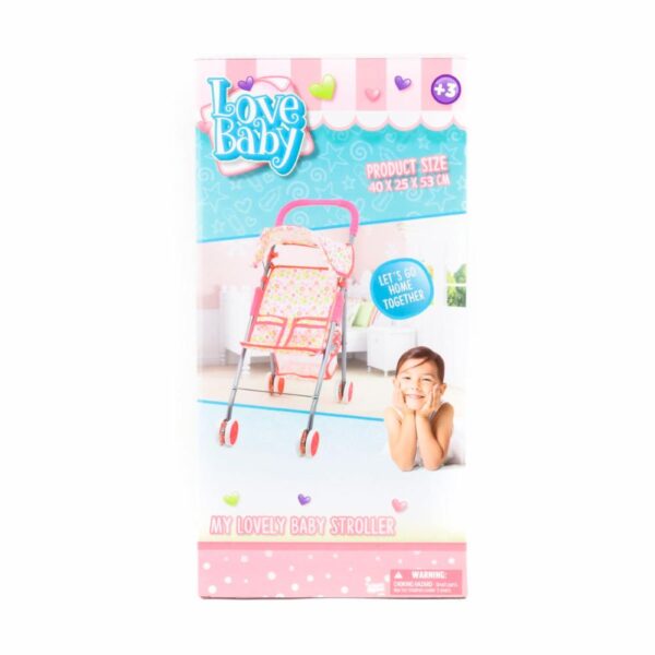 Coche De Paseo Para Muñeca LOVE BABY Plegable