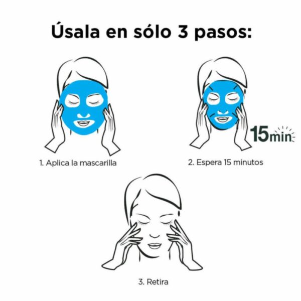 Mascarilla Facial En Tela Tono Uniforme De Vitamina C + Limón GARNIER L´ORÉAL 1 Pza 28 G - Imagen 5