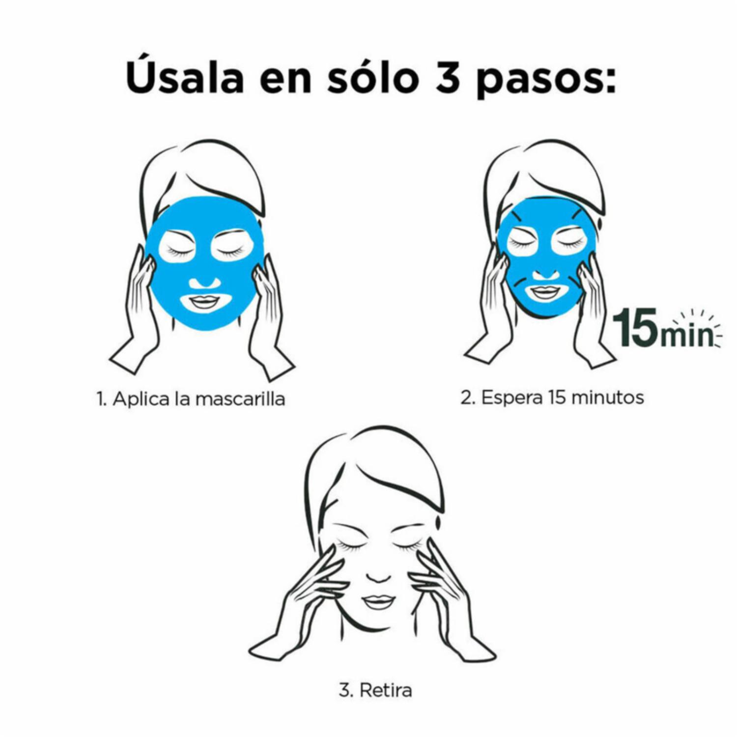 Mascarilla Facial En Tela Hidra Bomb Calmante Matificante GARNIER SKIN ACTIVE 1 Pza 28 G - Imagen 6