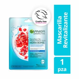 Mascarilla Facial En Tela Hidra Bomb Hidratante Revitalizante GARNIER L´ORÉAL 1 Pza 28 G