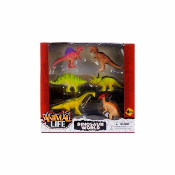 Set De Dinosaurios HAPPY LINE Incluye 6 piezas