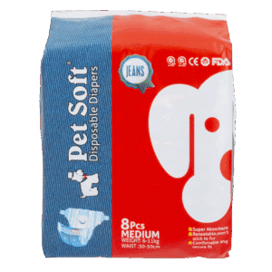 Pañal Para Mascota Estilo Jean PET SOFT Medianos