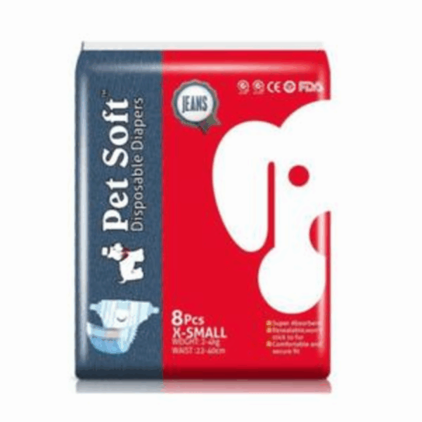 Pañal Para Mascota Estilo Jean PET SOFT Grandes - Imagen 2