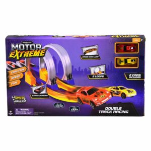 Pista Doble Motor Extreme HAPPY LINE Con Lanzador
